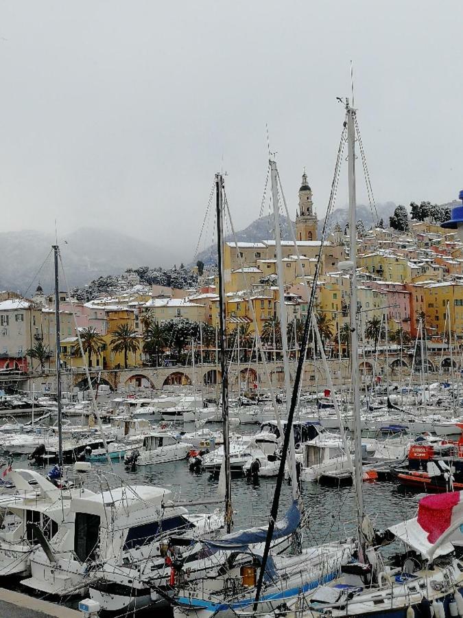 Menton 2 Pieces Climatise A Cote De La Plage Rue Palmaro 外观 照片
